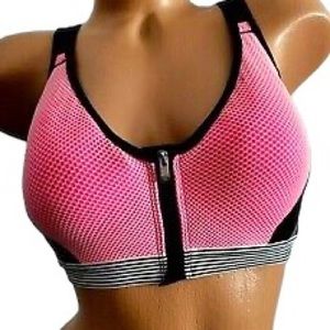 Victorias Secret VSX NWT Incredible Support Pink Sports Yoga Bra SZ:32B